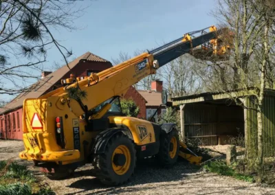 Træfældning fra lift